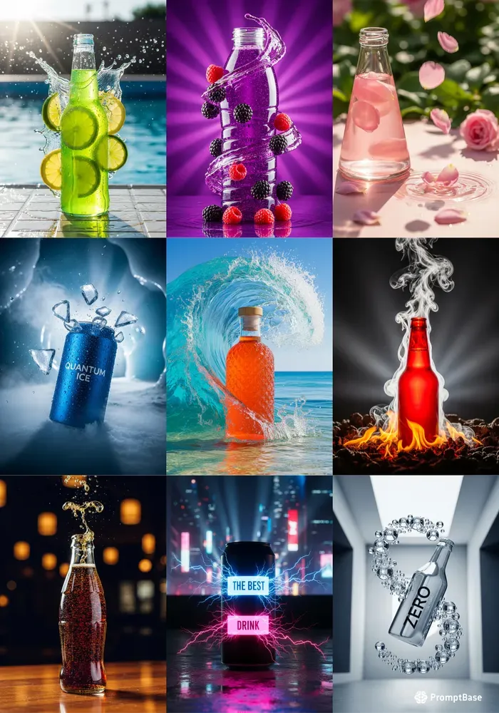 Dynamic Macro Photos For Soft Drinks