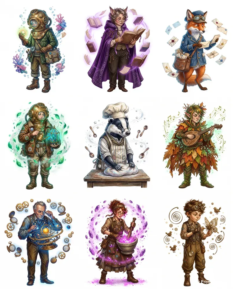 Quirky Storybook Characters