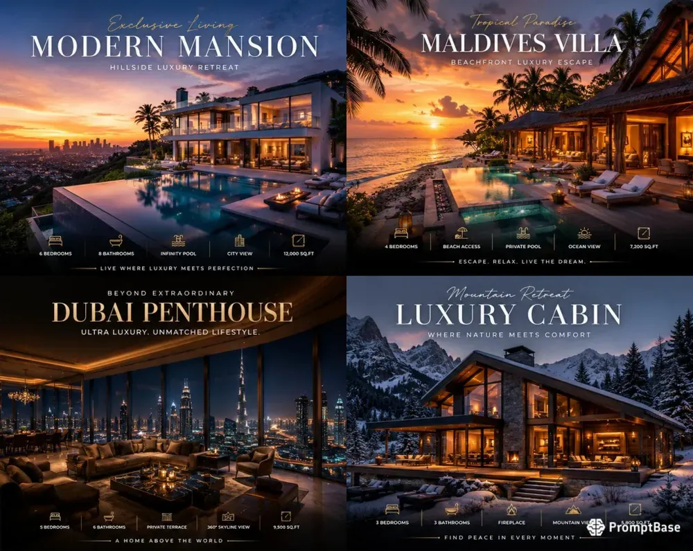 Luxury Real Estate Advertisements