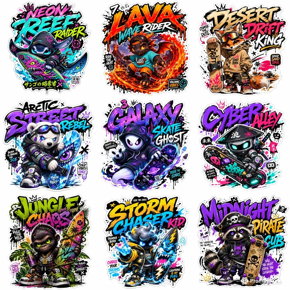Urban Mascot Sticker Packs