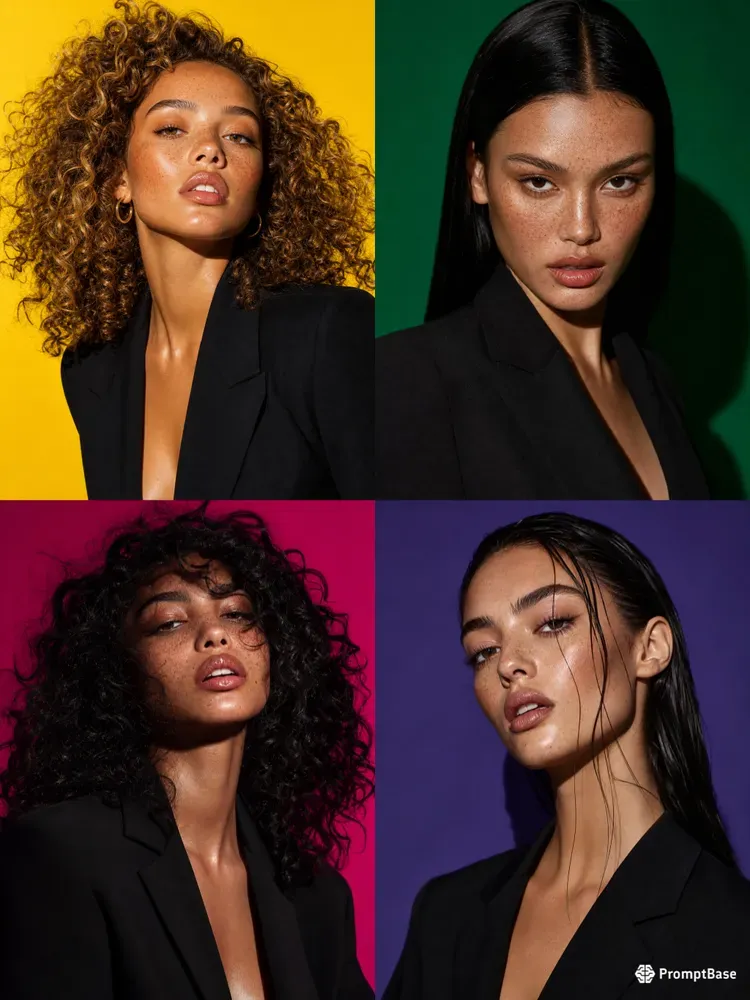 Highfashion Studio Beauty Portraits