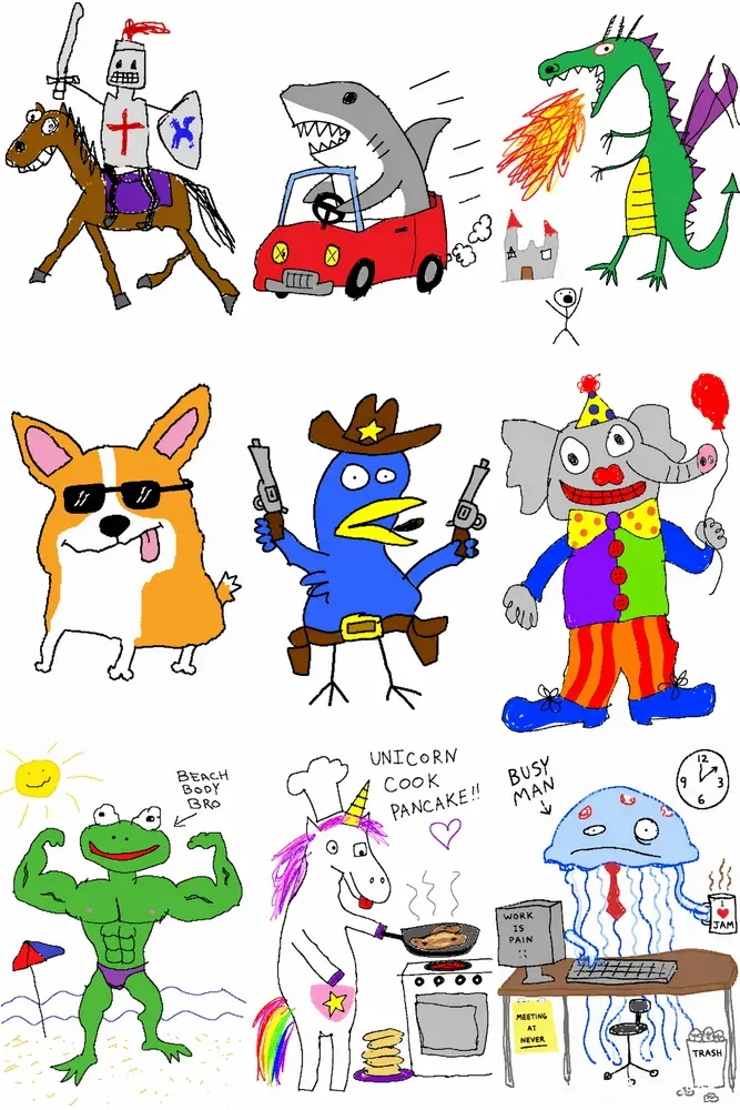 Garbage Paint Meme Art