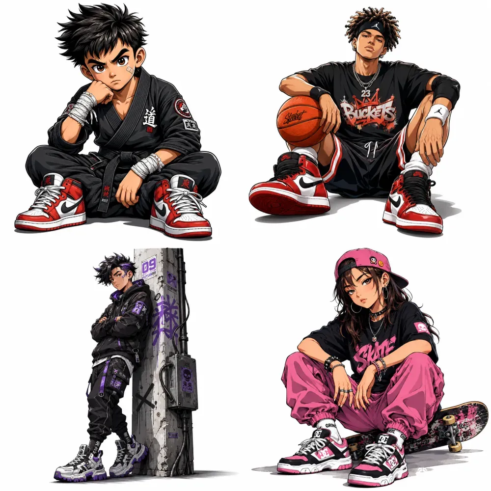 Anime Streetwear Character Generator