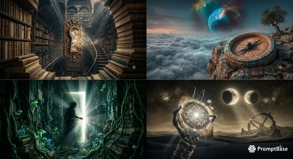 Celestial Keys Jungian Dream Symbol Art