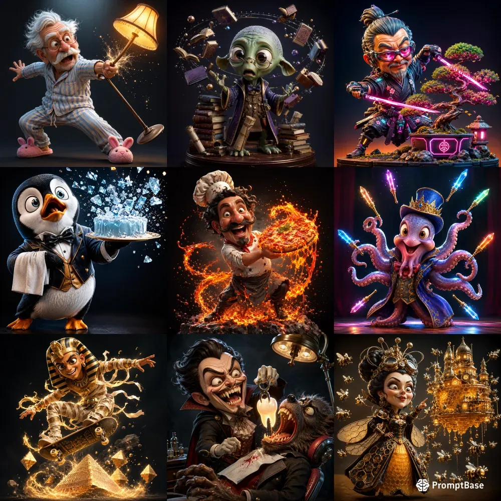 Premium Funny 3D Caricatures