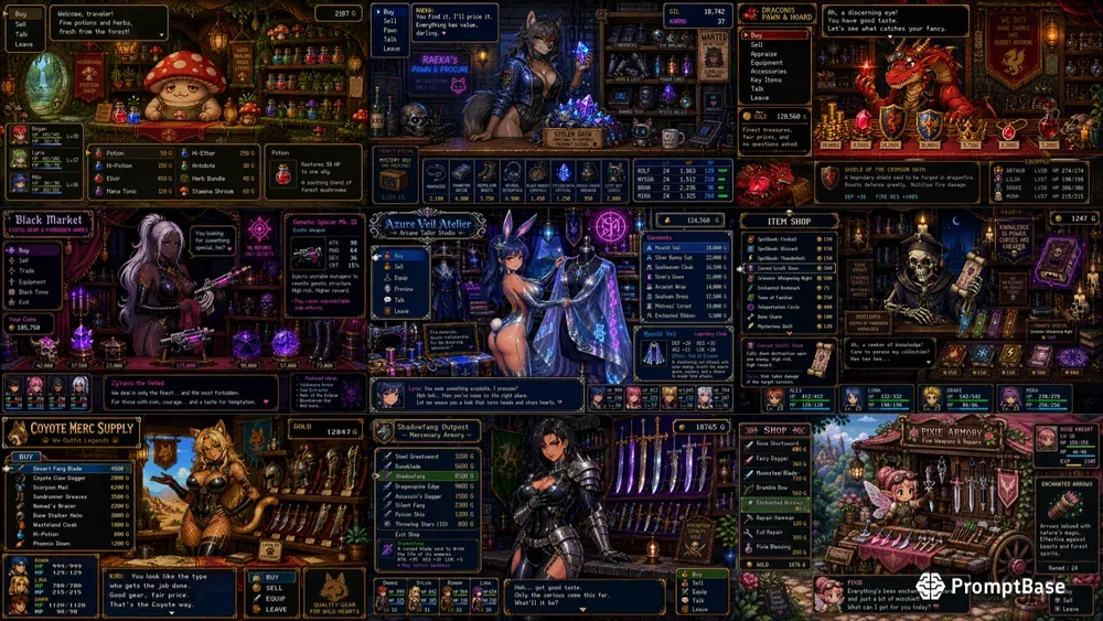 Retro RPG Item Shop Generator