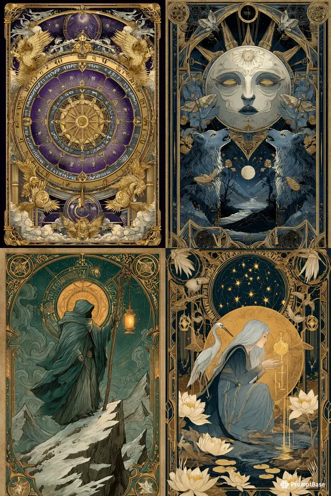 Tarot Card Art Illustration Generator