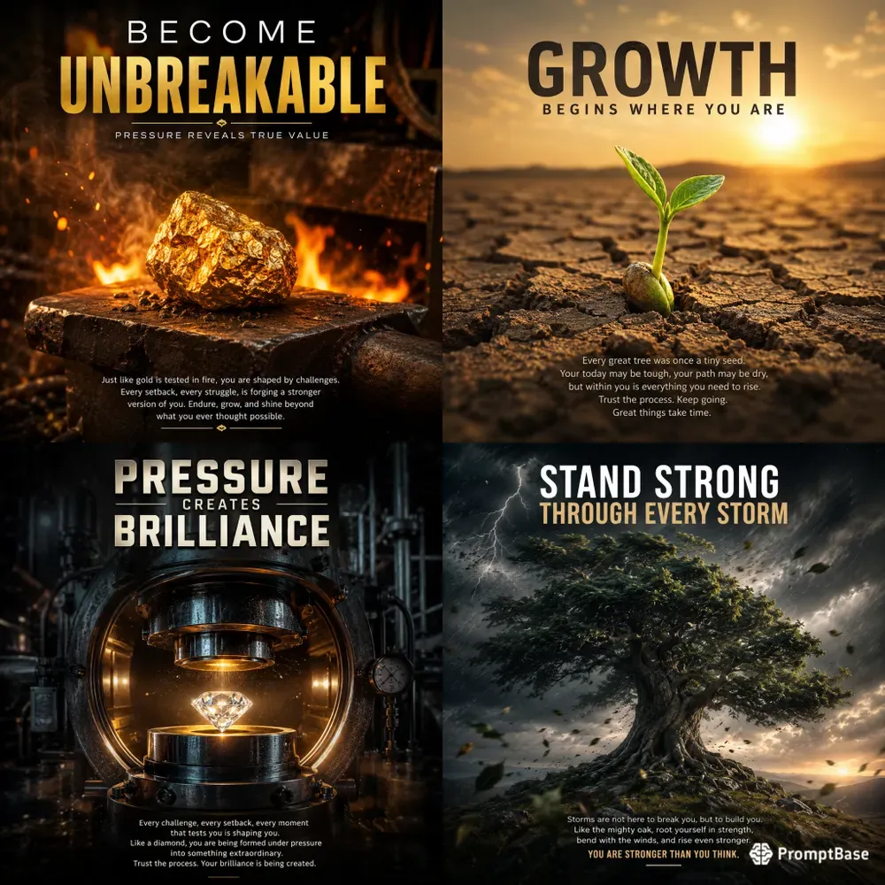 Fires Of Strength Motivational Posters