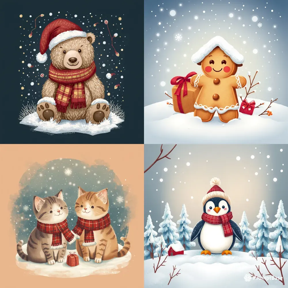 Cozy Snowy Christmas Tshirt Art