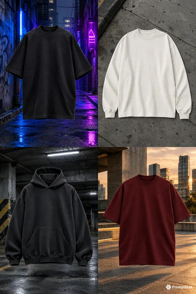 Urban Streetwear Blank Mockups