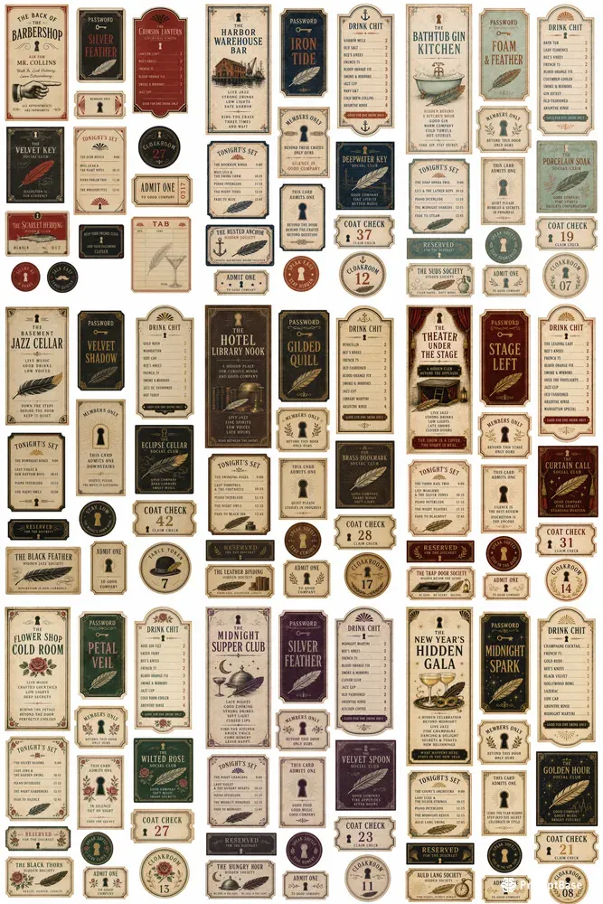 Speakeasy Jazz Club Ephemera