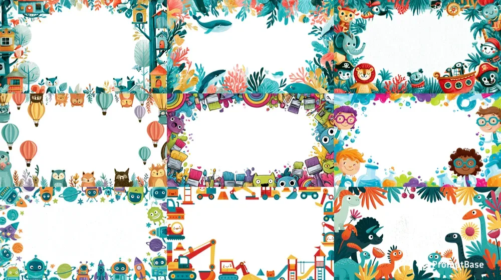 Playful Childrens Story Borders