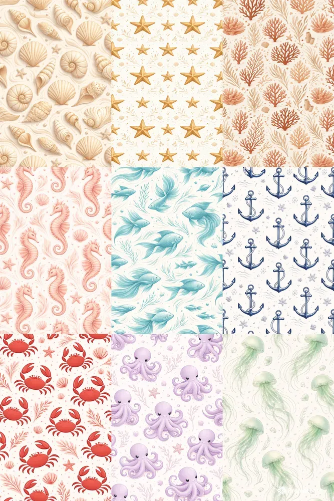 Elegant Marine Pattern Collections