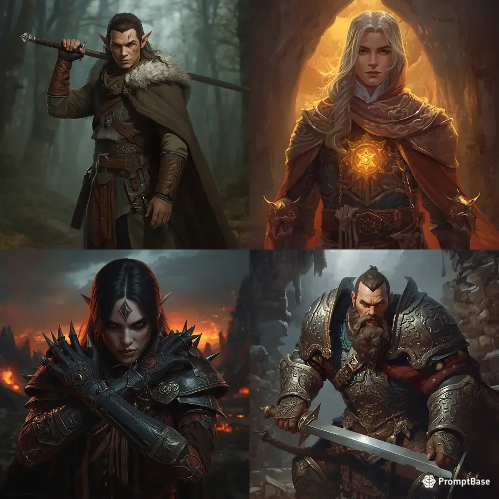Fantasy Character Concept Sheets