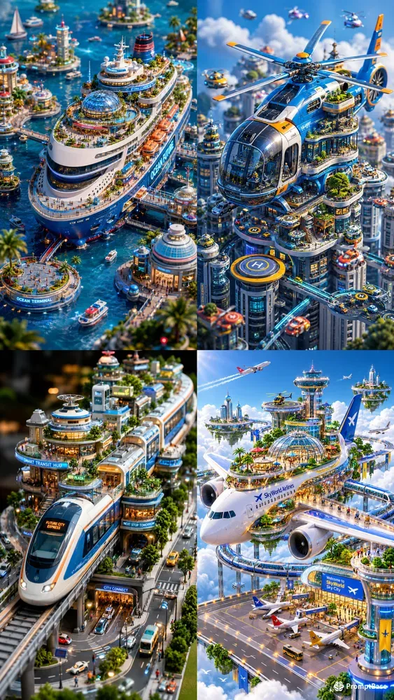 Miniature Futuristic Worlds