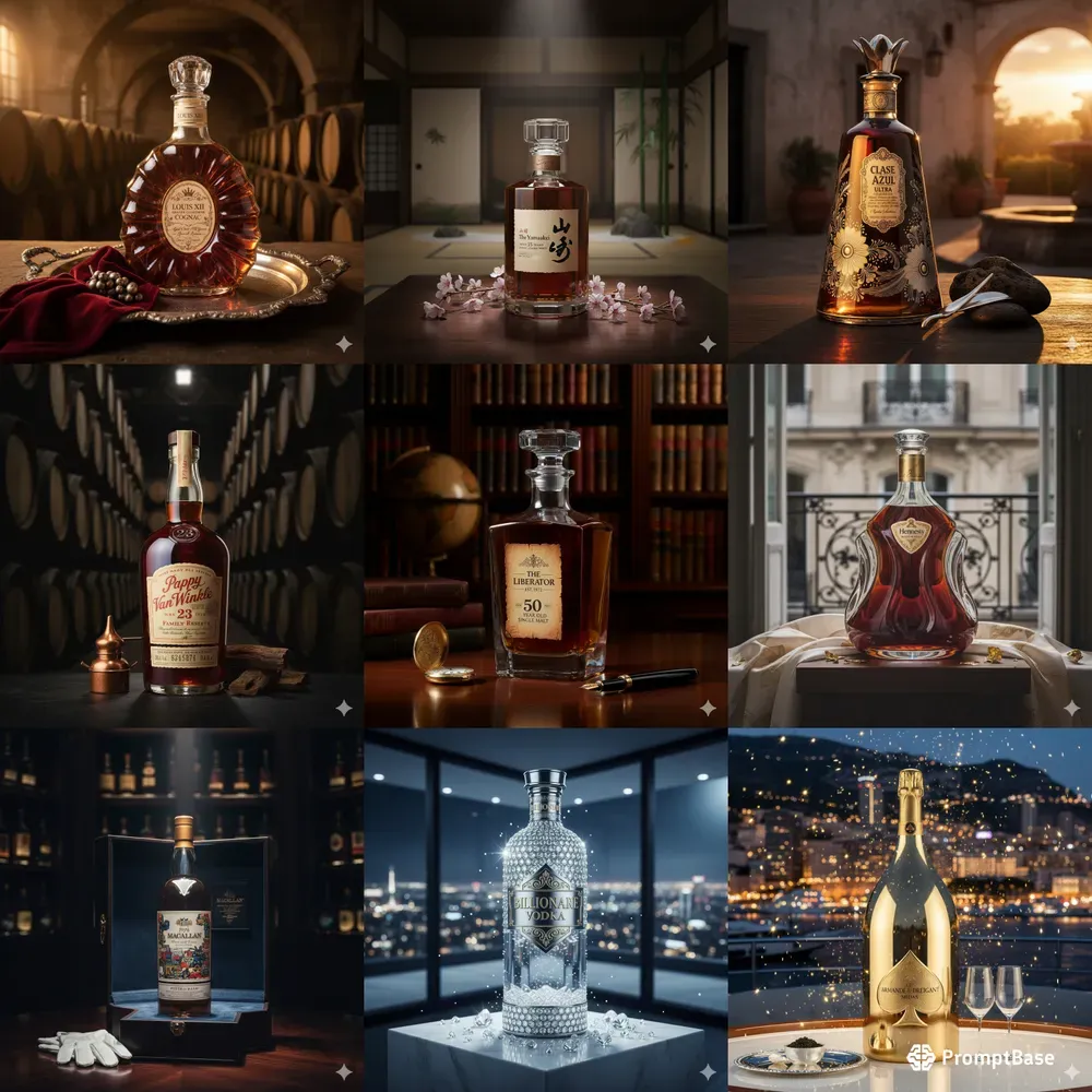 Ultra Luxury Spirits Product Photos