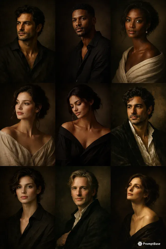 Rembrandt Light Beauty Portraits