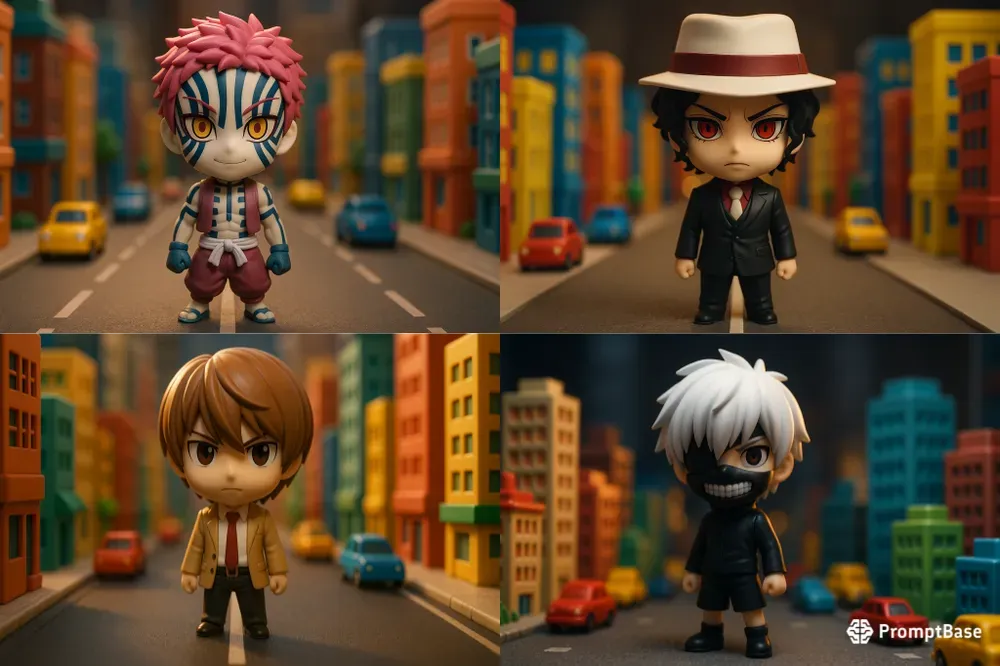 Anime Character Toy Scene Generators