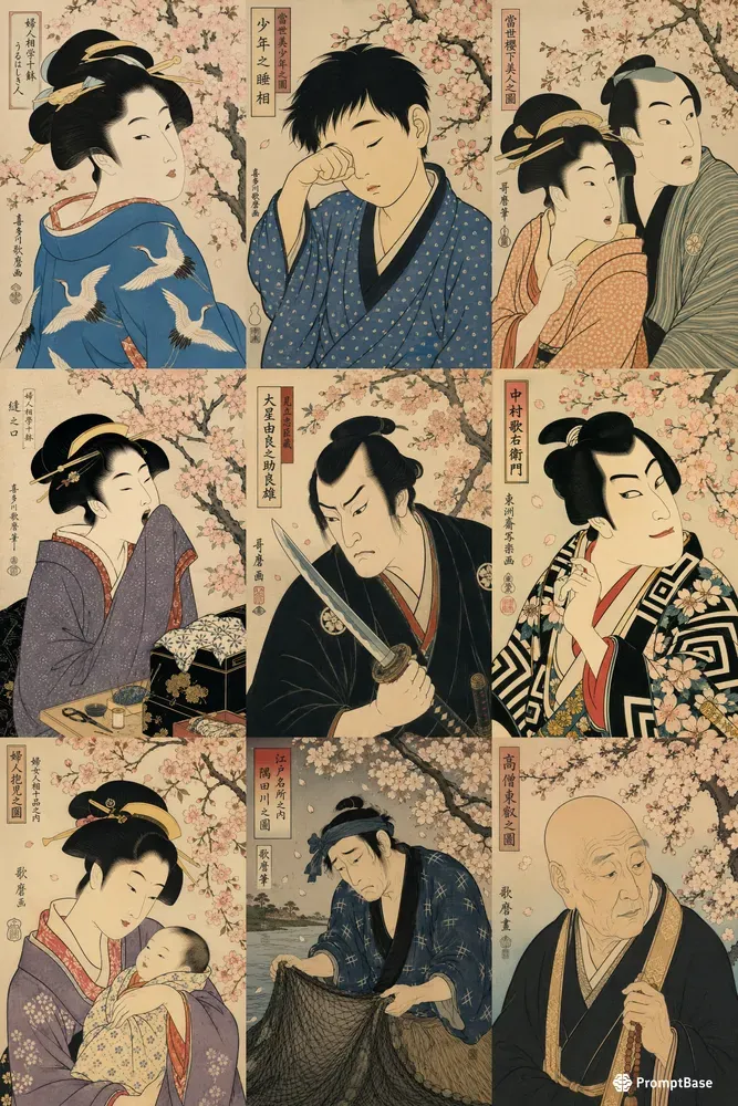 Japan Edo Period Portraits