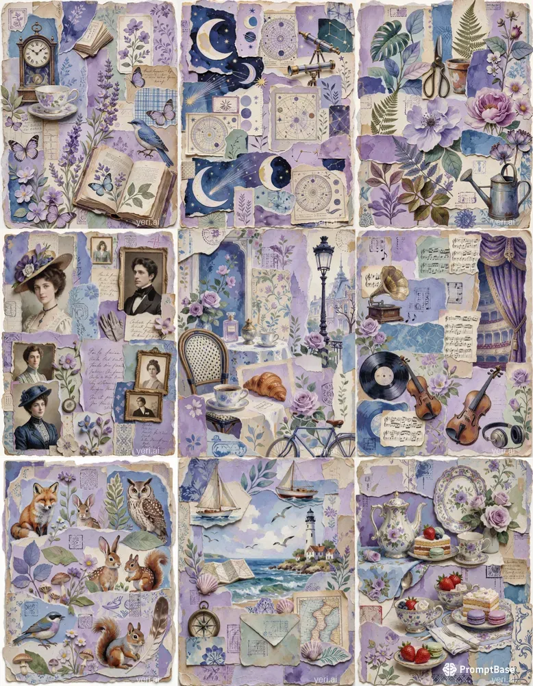 Vintage Scrapbook Collages