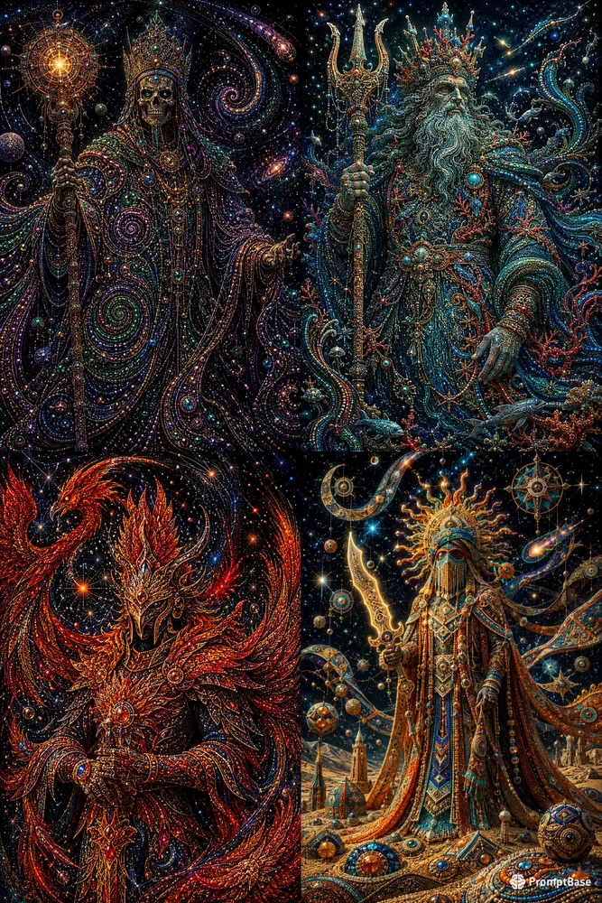 Cosmic Beaded Mythic Guardians