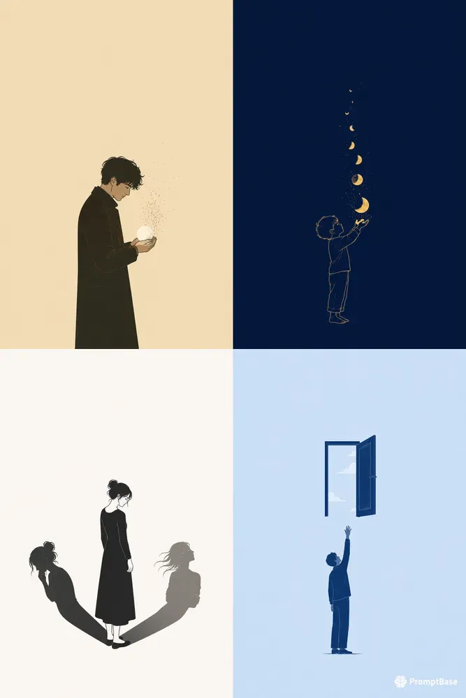 Minimalist Surreal Book Cover Generator