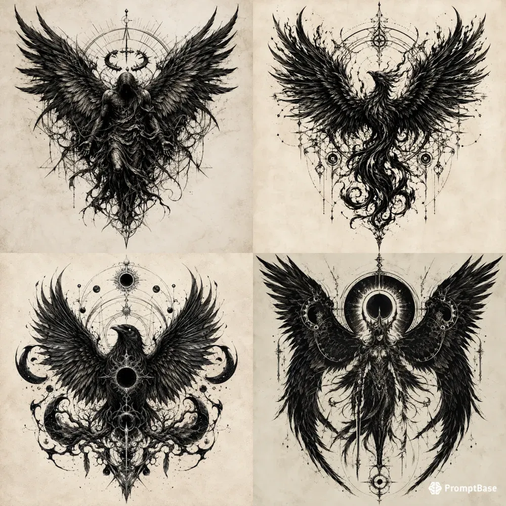 Dark Celestial Tattoos