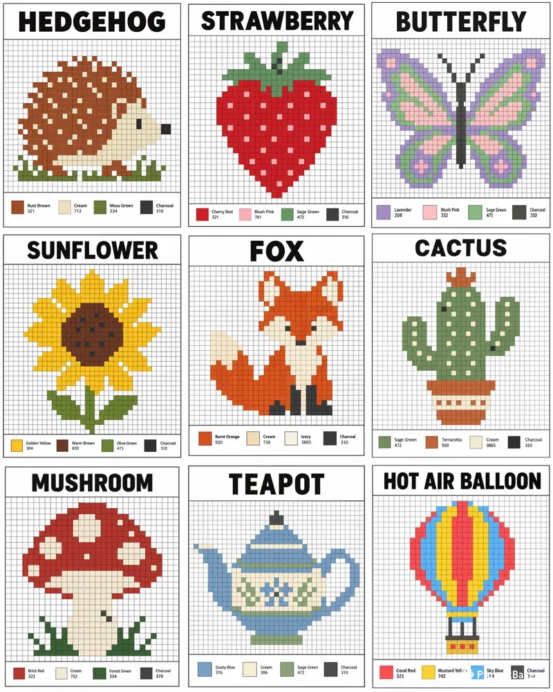 Counted Cross Stitch Pattern Charts