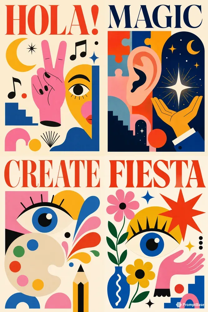 Retro Pop Art Vector Posters