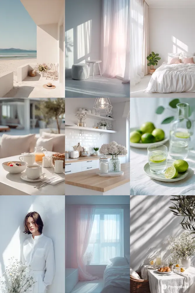 White Summer Moodboards