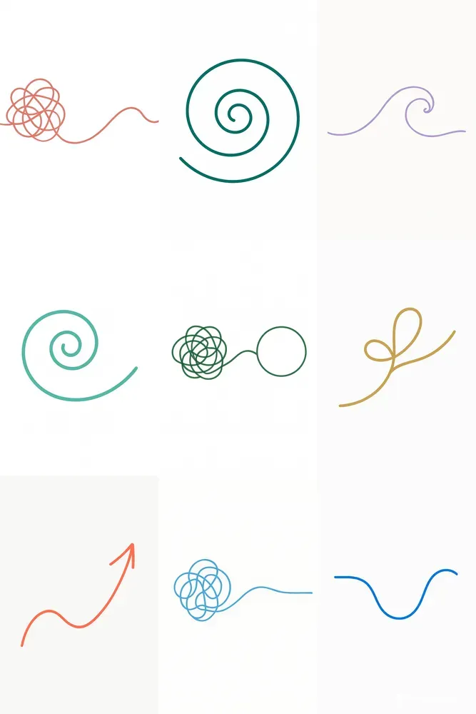 Minimalist Untangled Lines