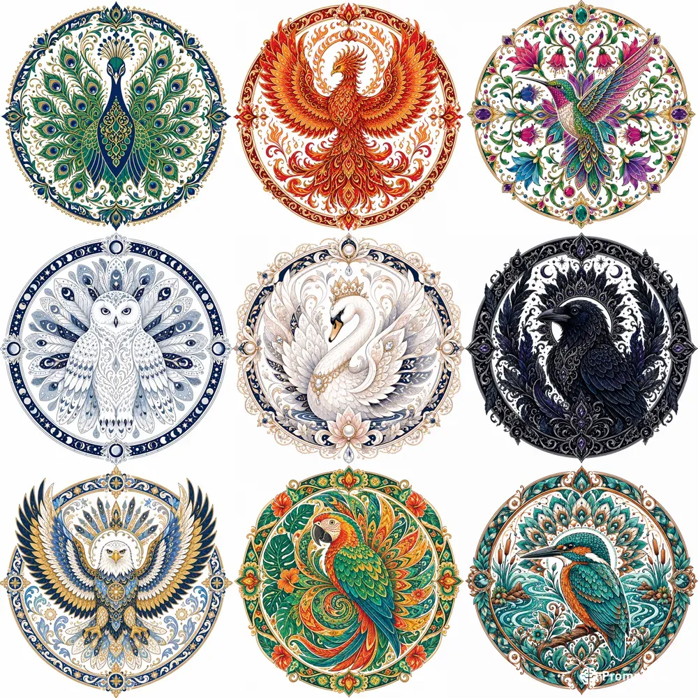 Premium Bird Mandala Creators