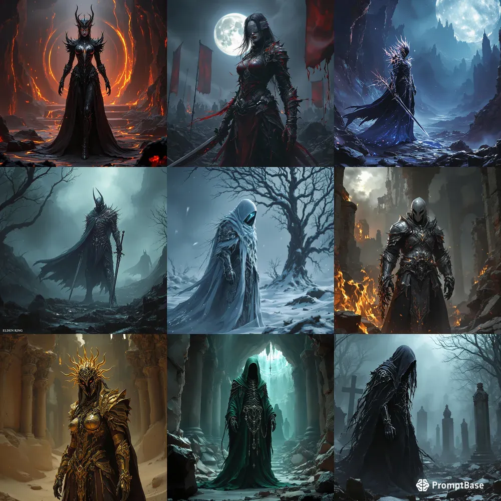 Dark Fantasy Warrior RPG Characters