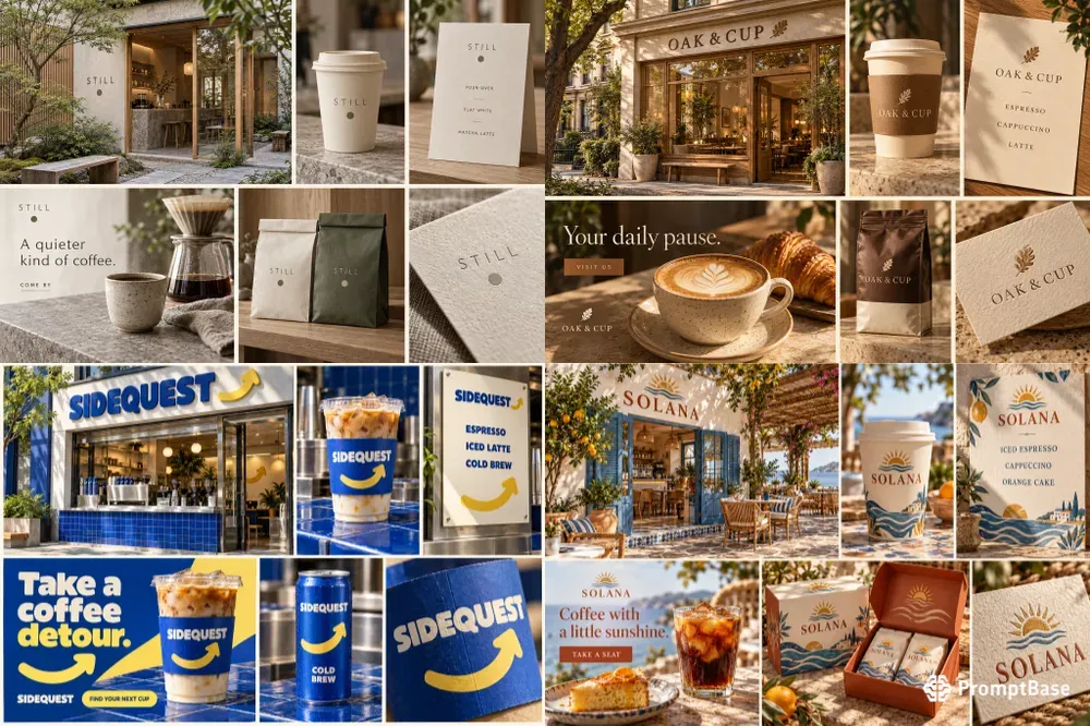 Coffee Shop Brand Campaign Boards