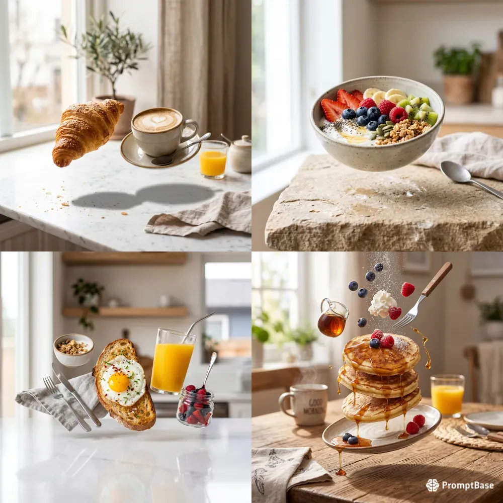 Floating Breakfast Photography