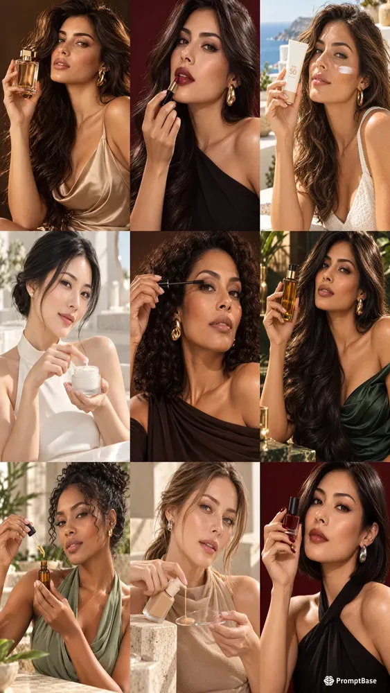Luxury Beauty Product Model Ads