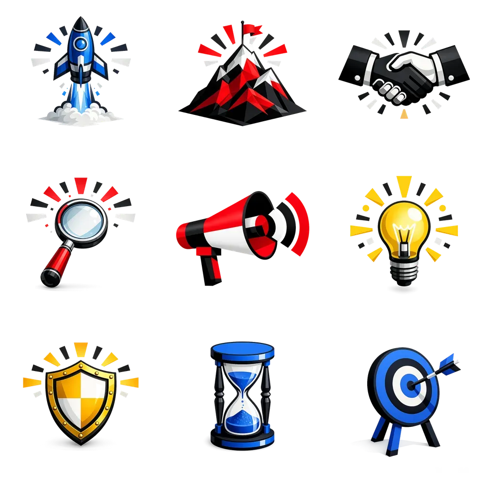 Executive Management Messaging Icons