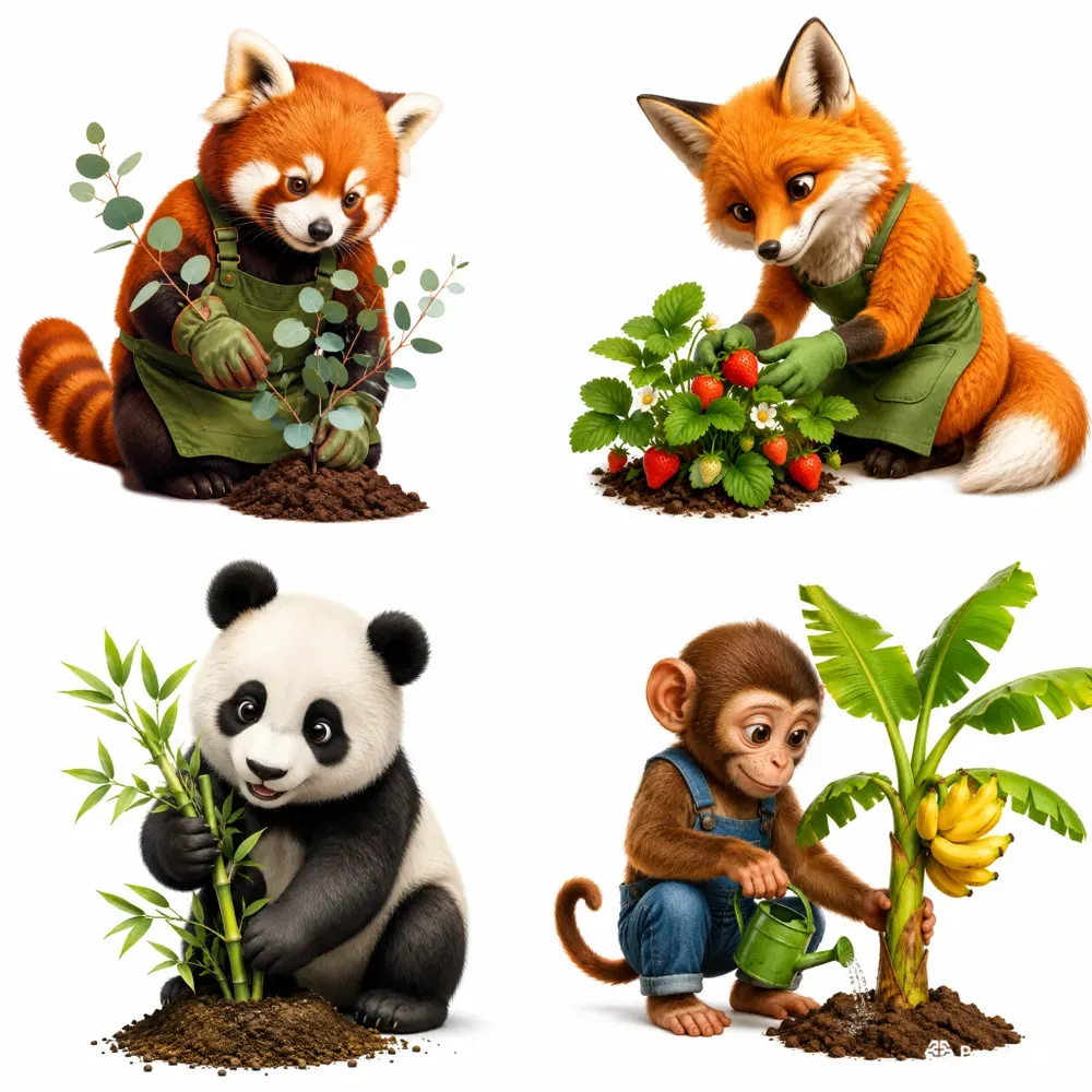 Animal Gardens For Stickers