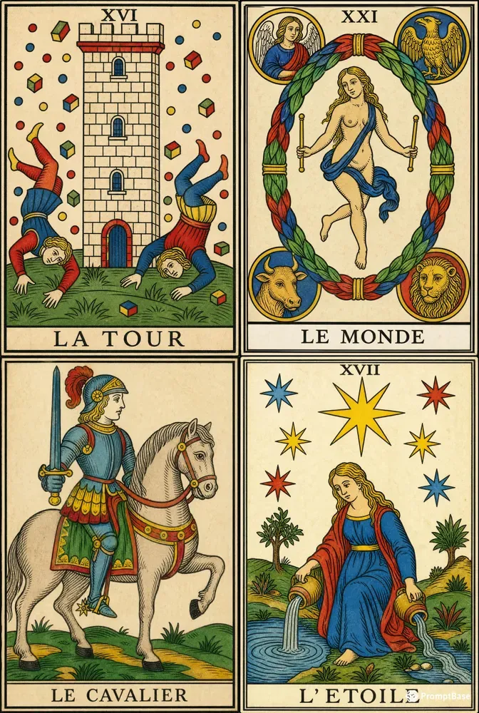 Classic Tarot De Marseille Cards
