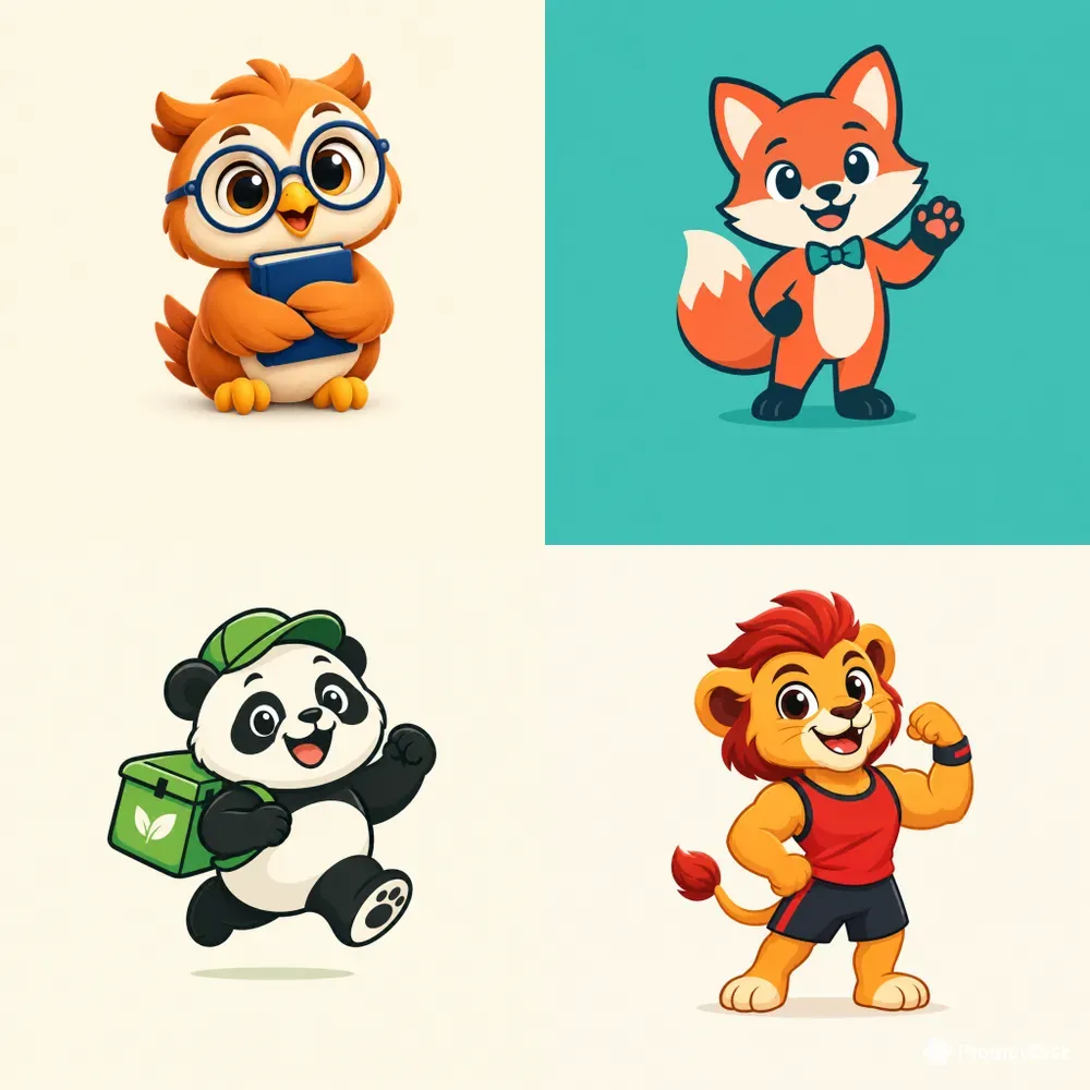 Friendly Animal Mascot Logo Generator