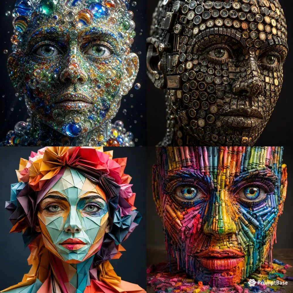Hyperreal Object Face Art Generator