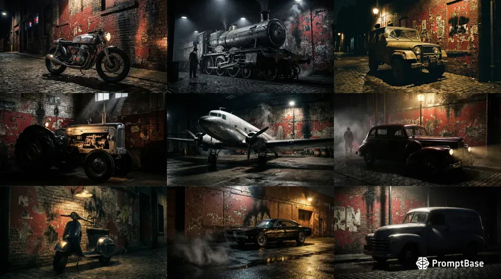 Gritty Retro Noir Collage Art