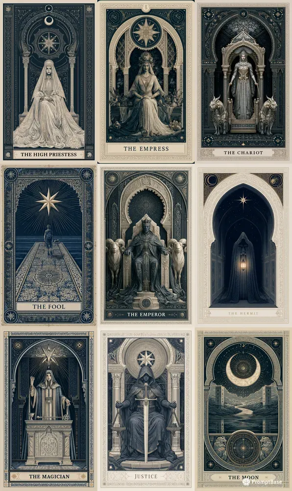 Moromodern Tarot Card Designs