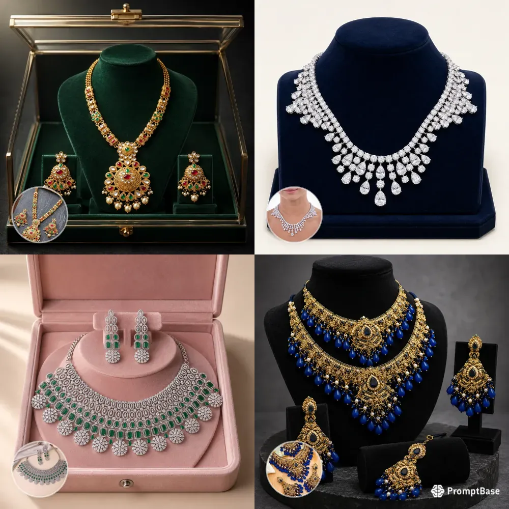 Jewelry Photos To 3D Velvet Showcases