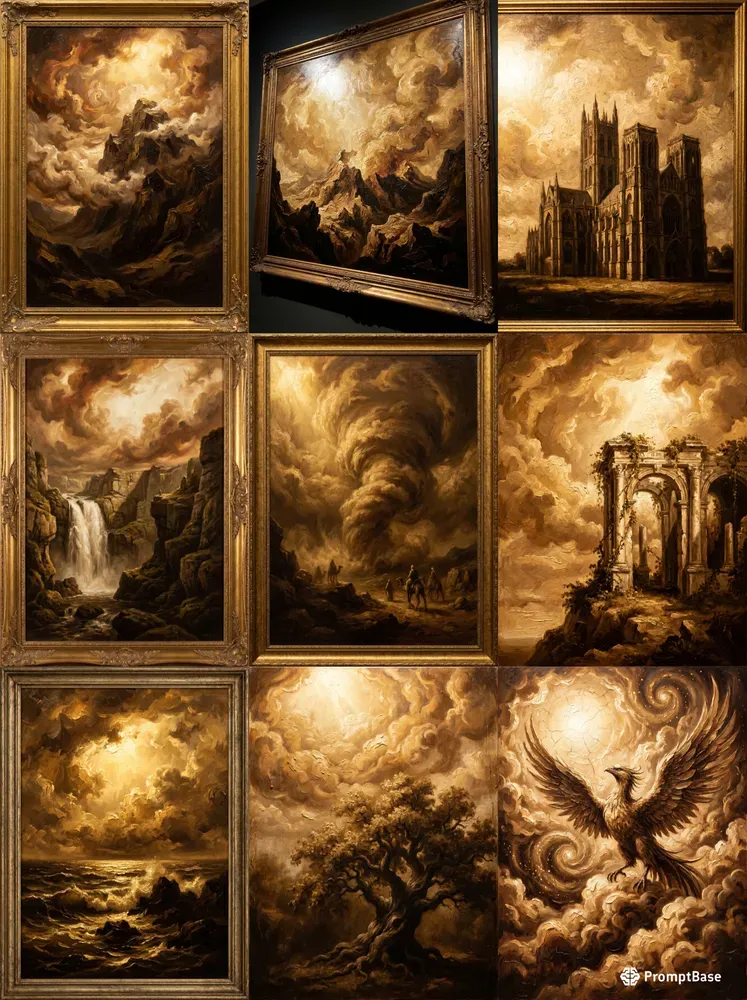 Divine Impasto Renaissance Oil Art