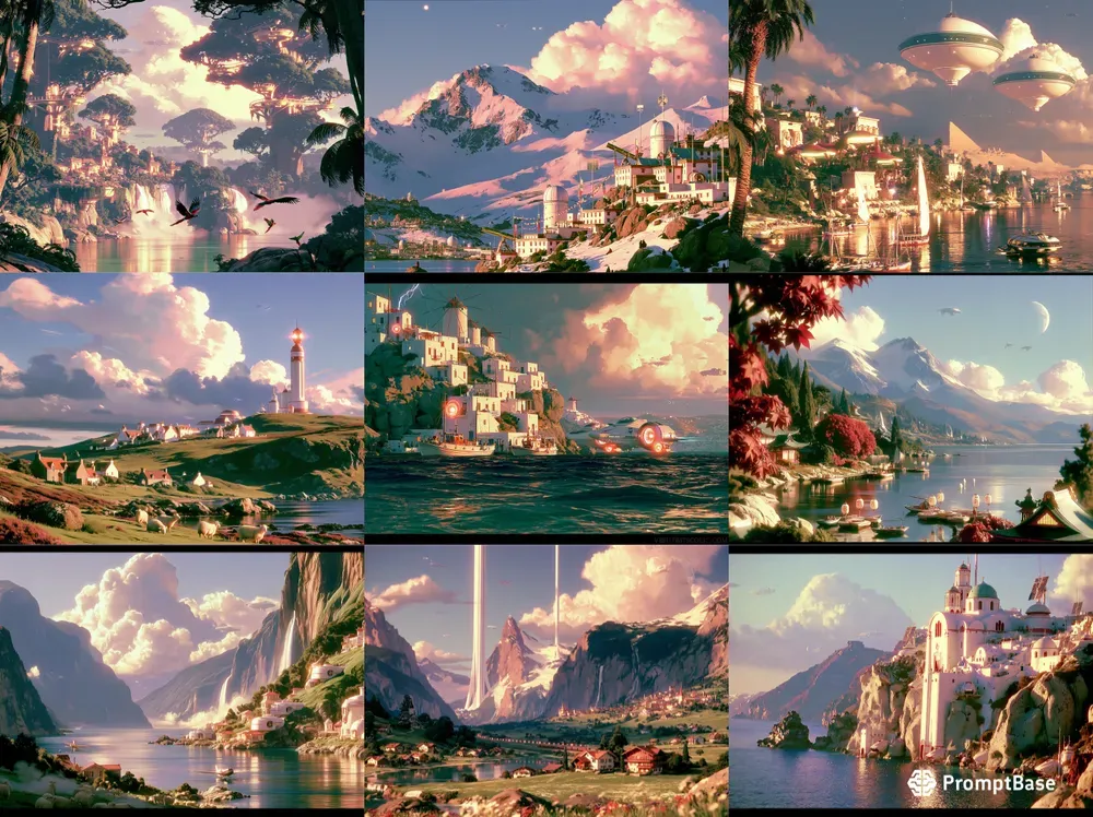 Futuristic World Landscapes