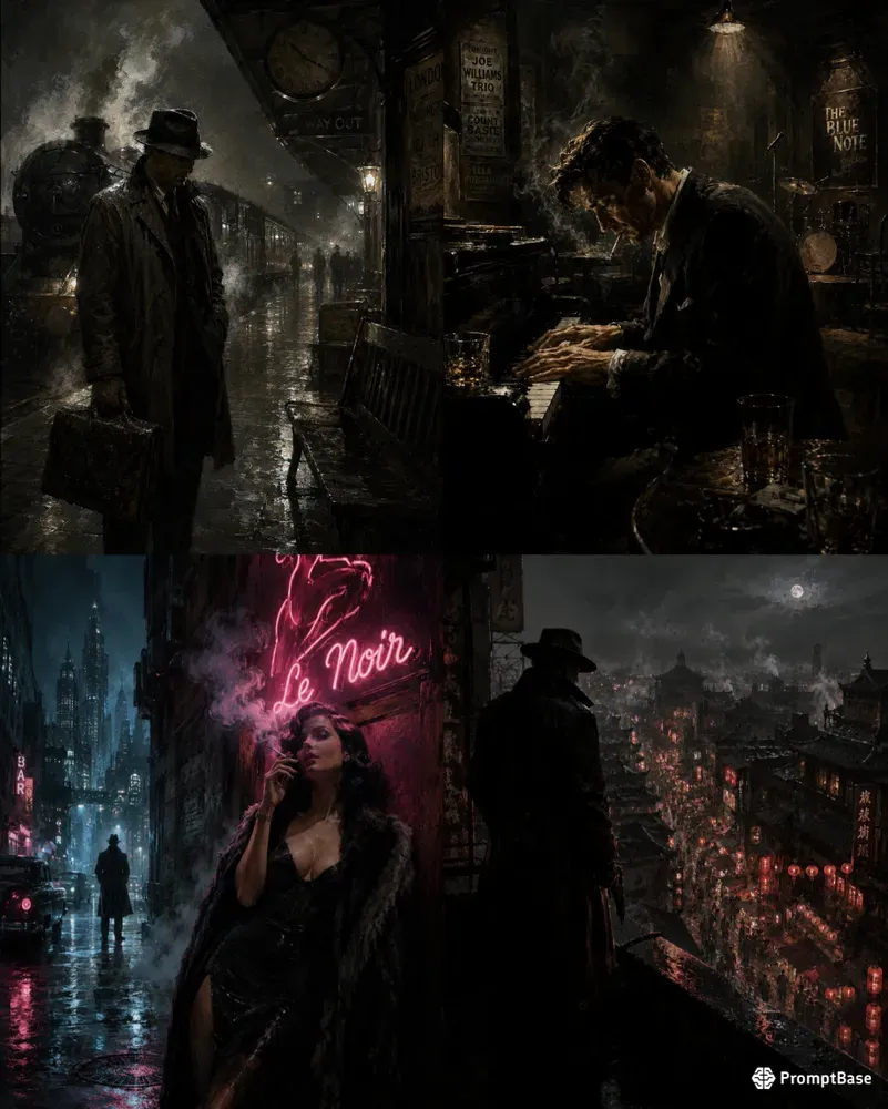 Noir Cinematic Scene Generator