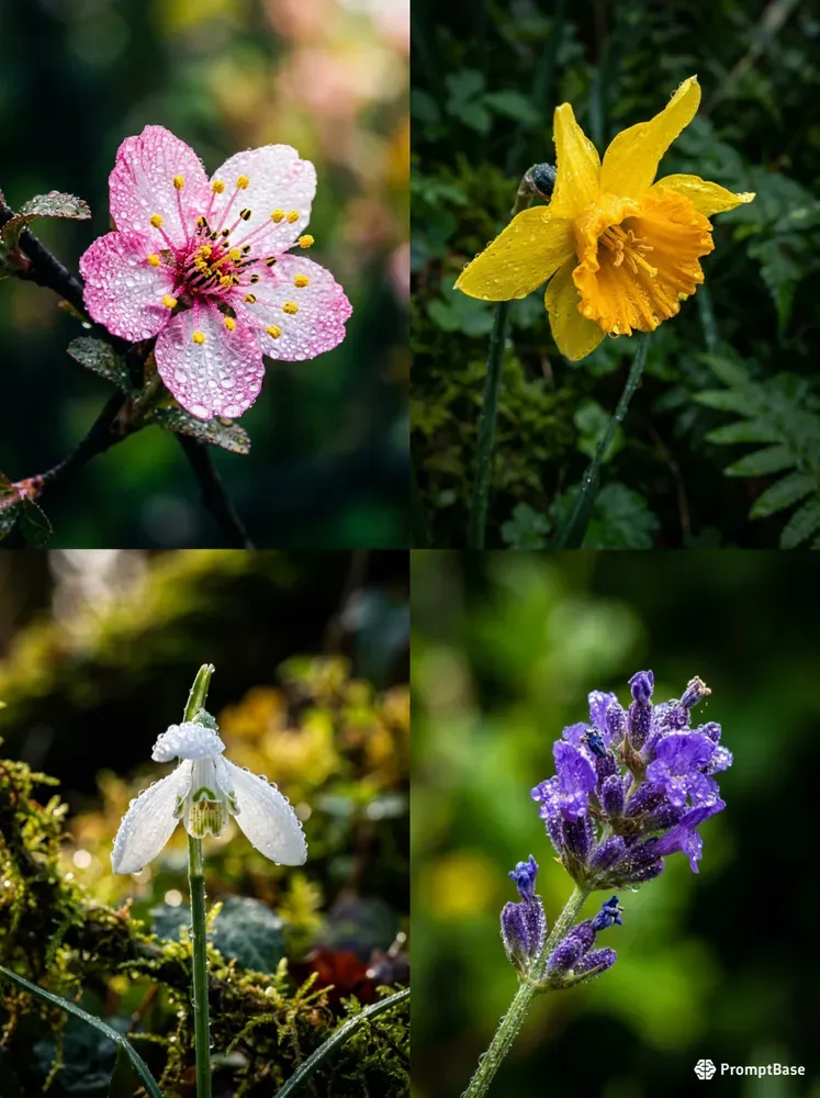 Cinematic Macro Flower Portraits