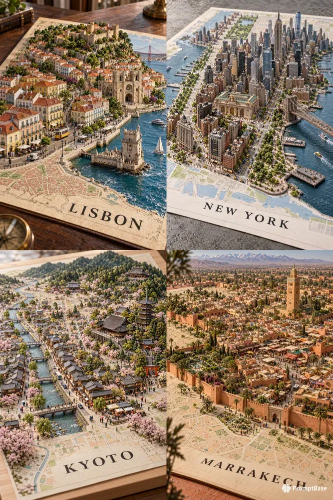 Living City Map Dioramas