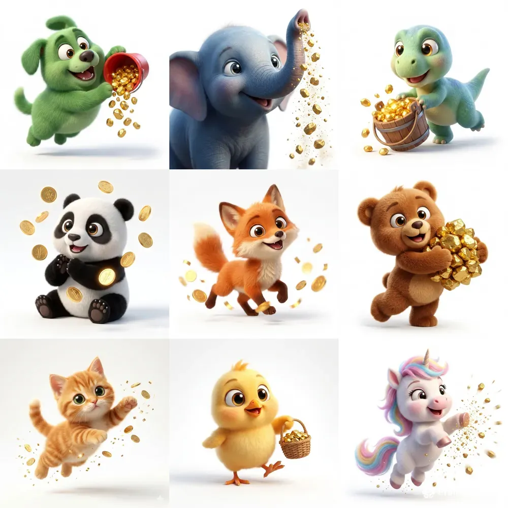 Pixarstyle 3D Cartoon Characters